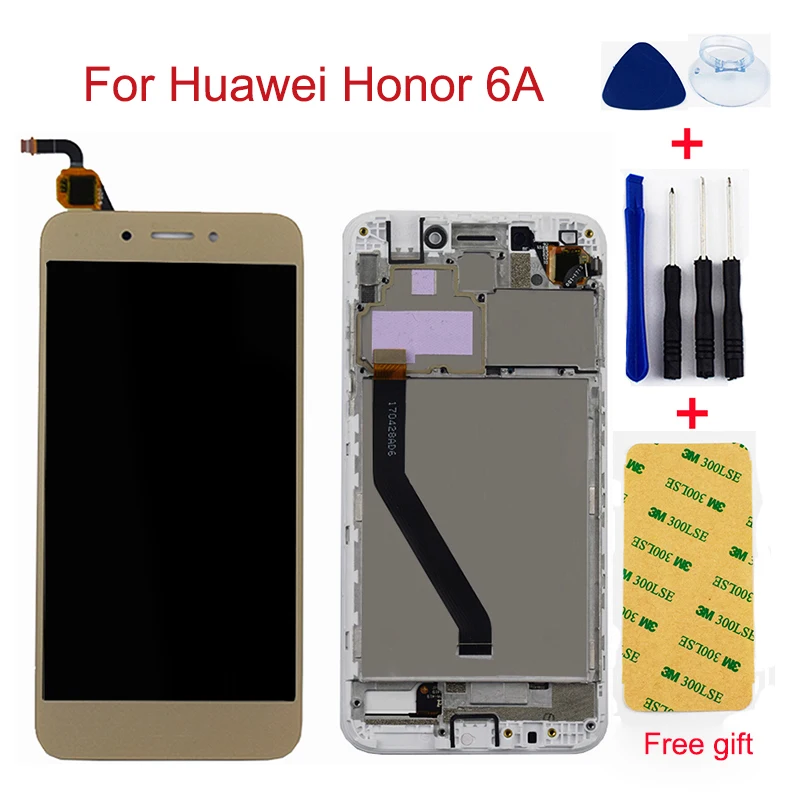 Цена Для Huawei Honor 6a ЖК DLI TL20 DLI AL10 ЖК дисплей сенсорный экран дигитайзер сборка с рамкой Замена экрана