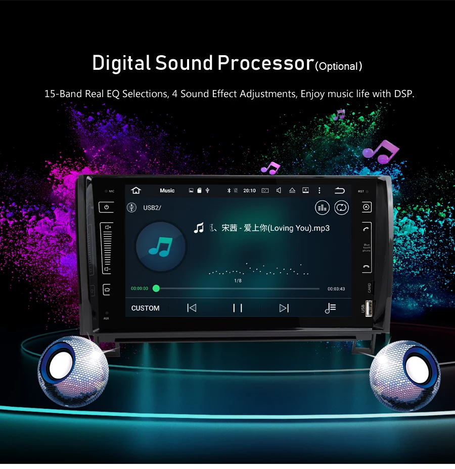 Top Android 9.0 Car Radio Navigation For Toyota Tundra Sequoia 2007-2013 DVD Player GPS Multimedia WIFI Bluetooth Video Stereo 7