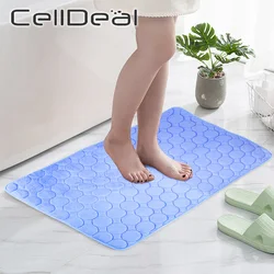 Cobblestone Embossed Bathroom Bath Mat Non-slip Carpets In Wash Basin Bathtub Side Floor Rug Shower Room Doormat Memory Foam Pad