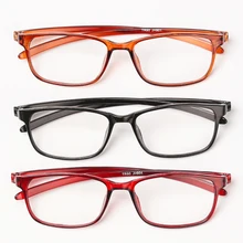 TR90 пресбиопические очки для чтения очки мужские женские далеко прицел очки сверхлегкие очки с прозрачными стеклами с силой+ 100 до+ 400