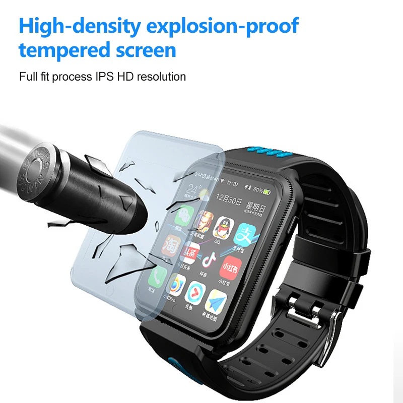  H1 4G Children Smart Watch GPS Wifi IP67 Waterproof 1080Mah Large Battery with Sim card and TF card - 4000262587543