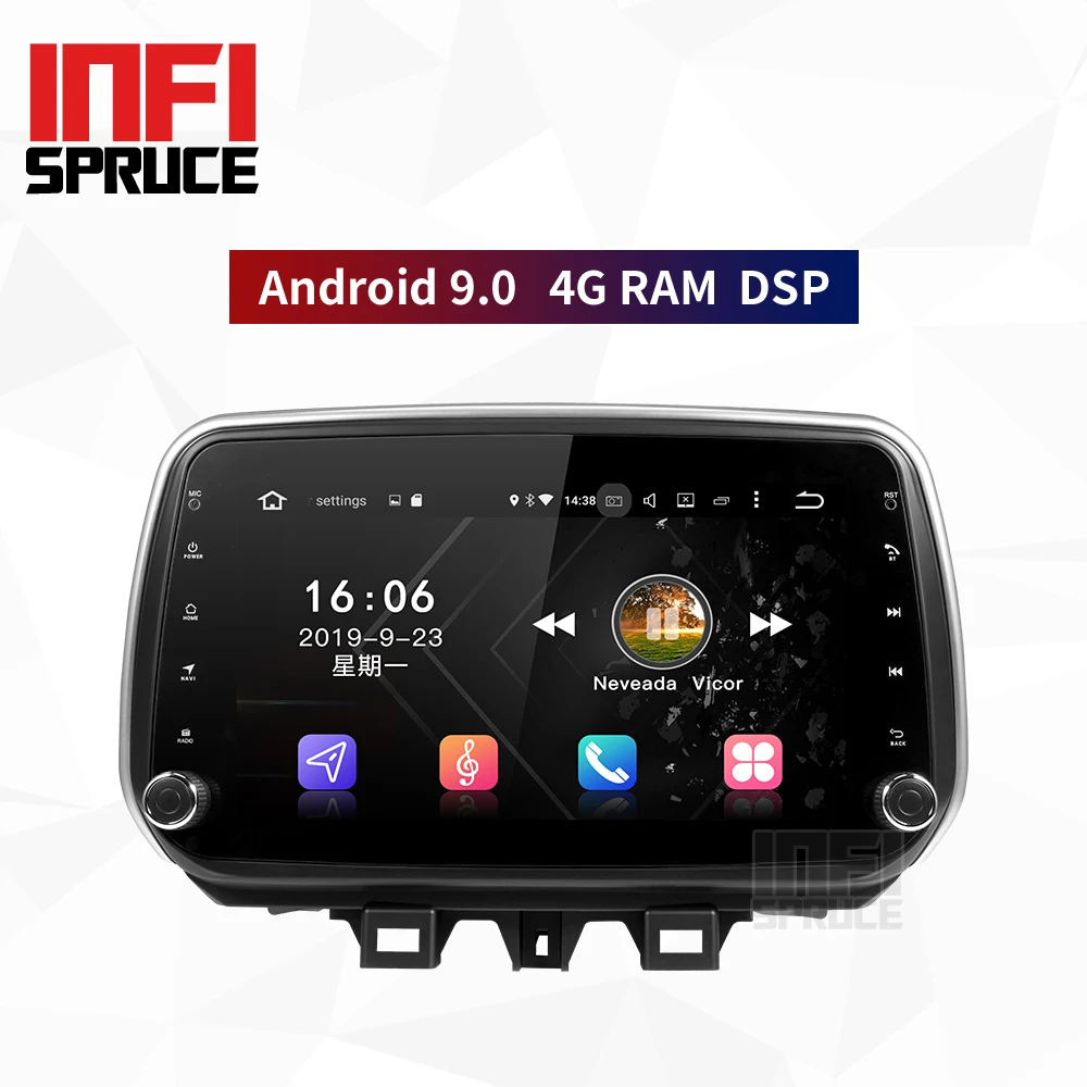 Автомобильный dvd-проигрыватель для Hyundai Tucson/ ix35 9 0 4 Гб ОЗУ новый Android 2018 с радио