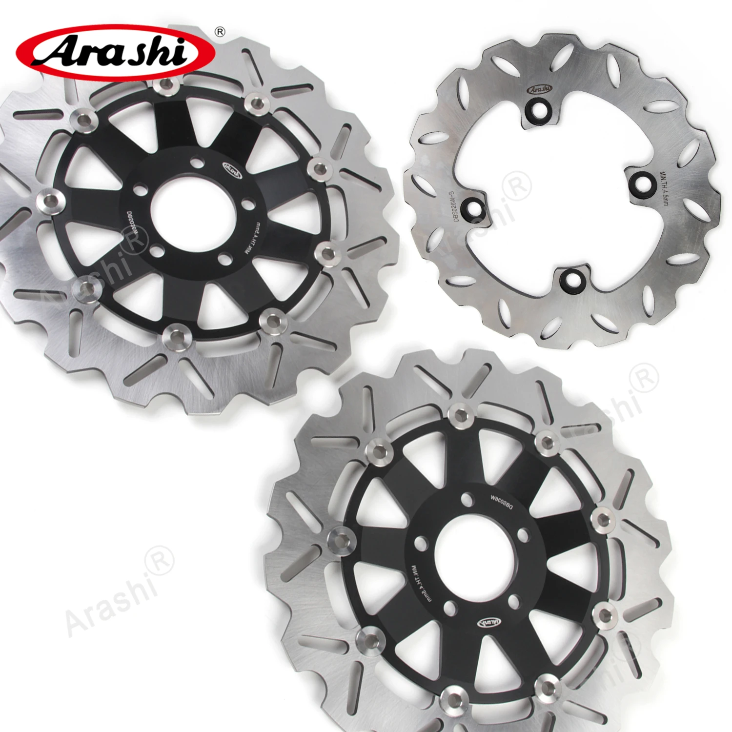 

ARASHI Z750 Z750S Front Rear Brake Rotors Brake Disc Set For KAWASAKI Z750 2004-2006 Z 750 2005 04 05 06 Z750S 2005 2006 Z1000