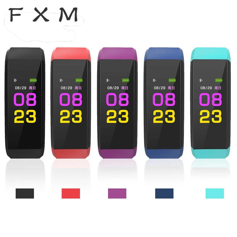 

new 115 Plus Smart Wristband Bracelet Blood Pressure Heart Rate Monitor Smart Wist Band Watch ActivityTracker PK MI Band 3 mens