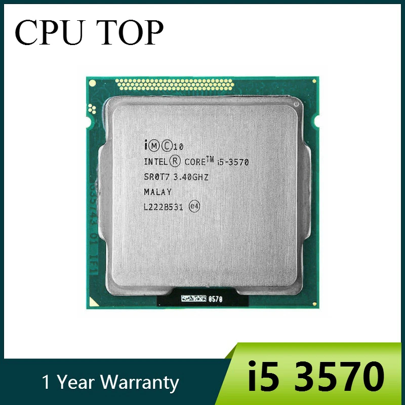 Новый процессор Intel I5 3570 четырехъядерный 3 4 ГГц L3 = 6M 77 Вт Разъем LGA 1155 десктопный