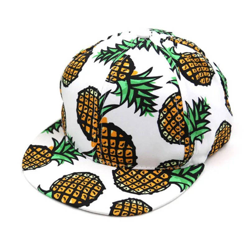 Ананас Snapback Bboy Hat Регулируемая Бейсбол Кепки хип-хоп шапка унисекс WH шляпа