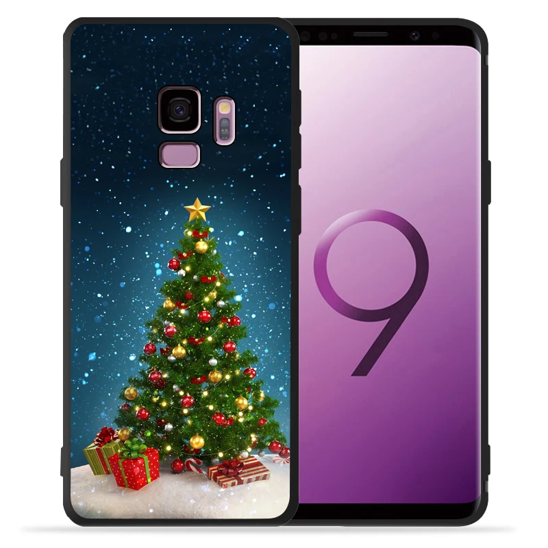 Роскошный Рождественский чехол для телефона Elk snowman для samsung Galaxy S9 S8 S10 Plus S7 S6 Edge S10 Lite Note9 8 10 Pro, чехол Etui