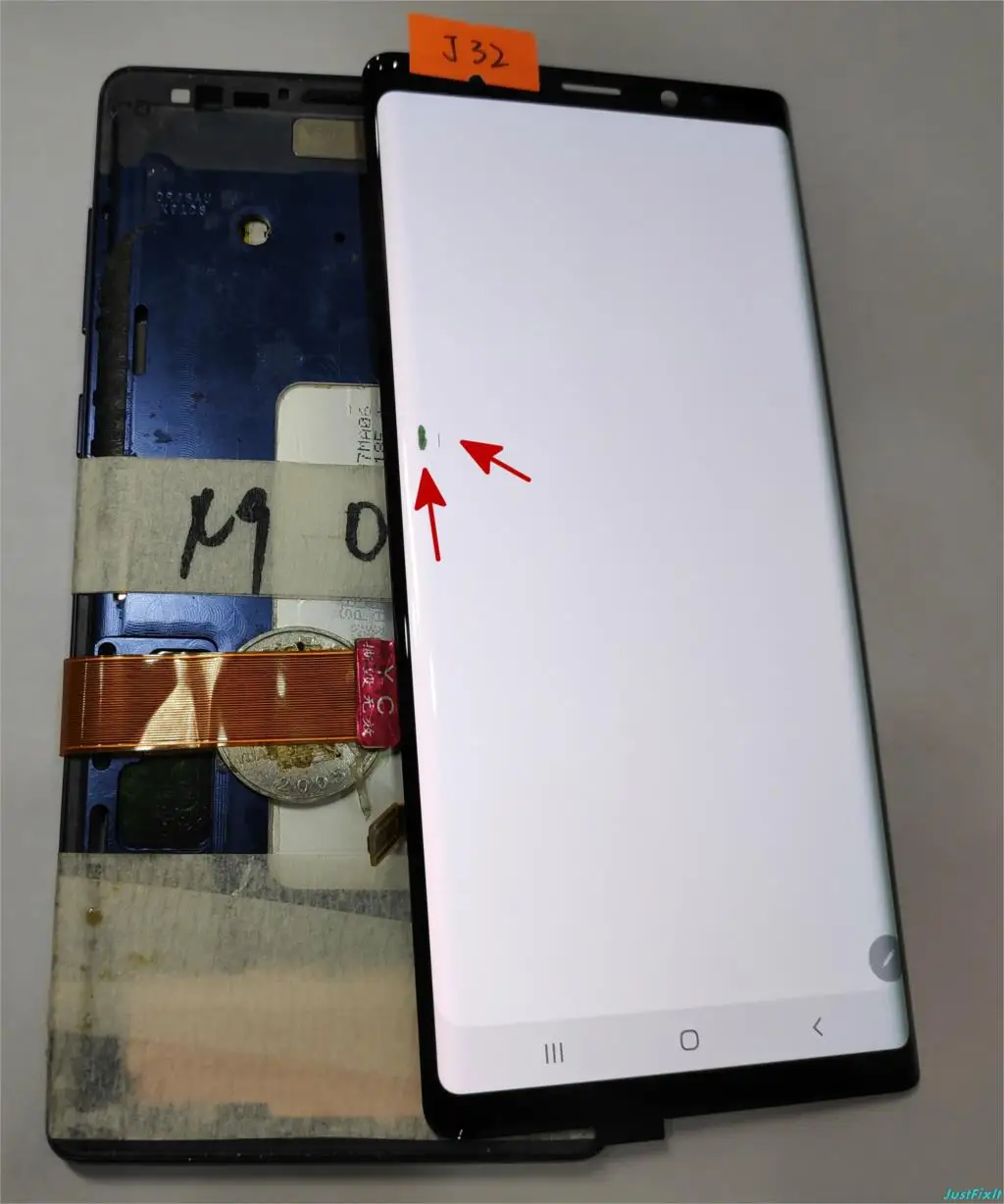 Для samsung Galaxy Note 9 N960 N960F N960D N960DS дефект ЖК-дисплей кодирующий преобразователь сенсорного экрана в сборе 6," Note9 - Цвет: J32