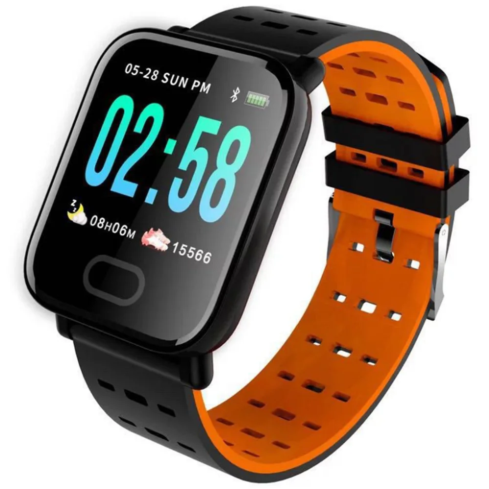 Orange Portable Blood Pressure Tonometer On Wrist Waterproof Medical Equipment Digital Measuring Pressure Smart Wrist Watch Sport - Цвет: Orange