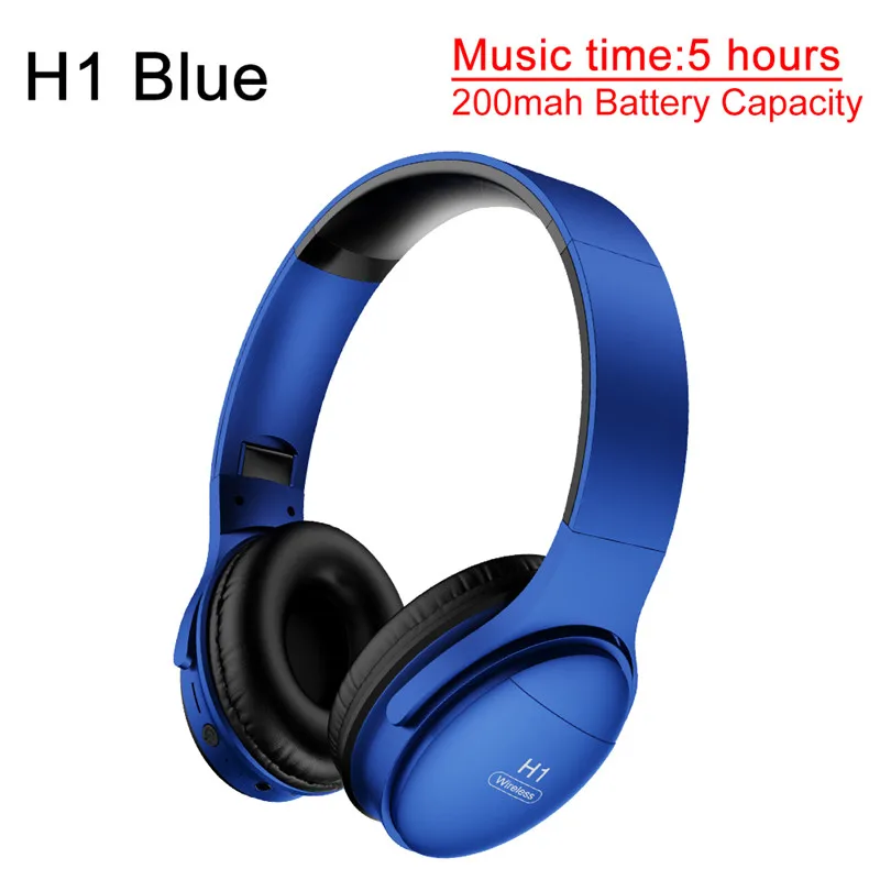 H1 Blue AWI H1 Pro Bluetooth наушники Беспроводные Наушники Накладные наушники с шумоподавлением Hi-Fi стерео игровая гарнитура с микрофоном Поддержка TF карты - Цвет: H1 Blue