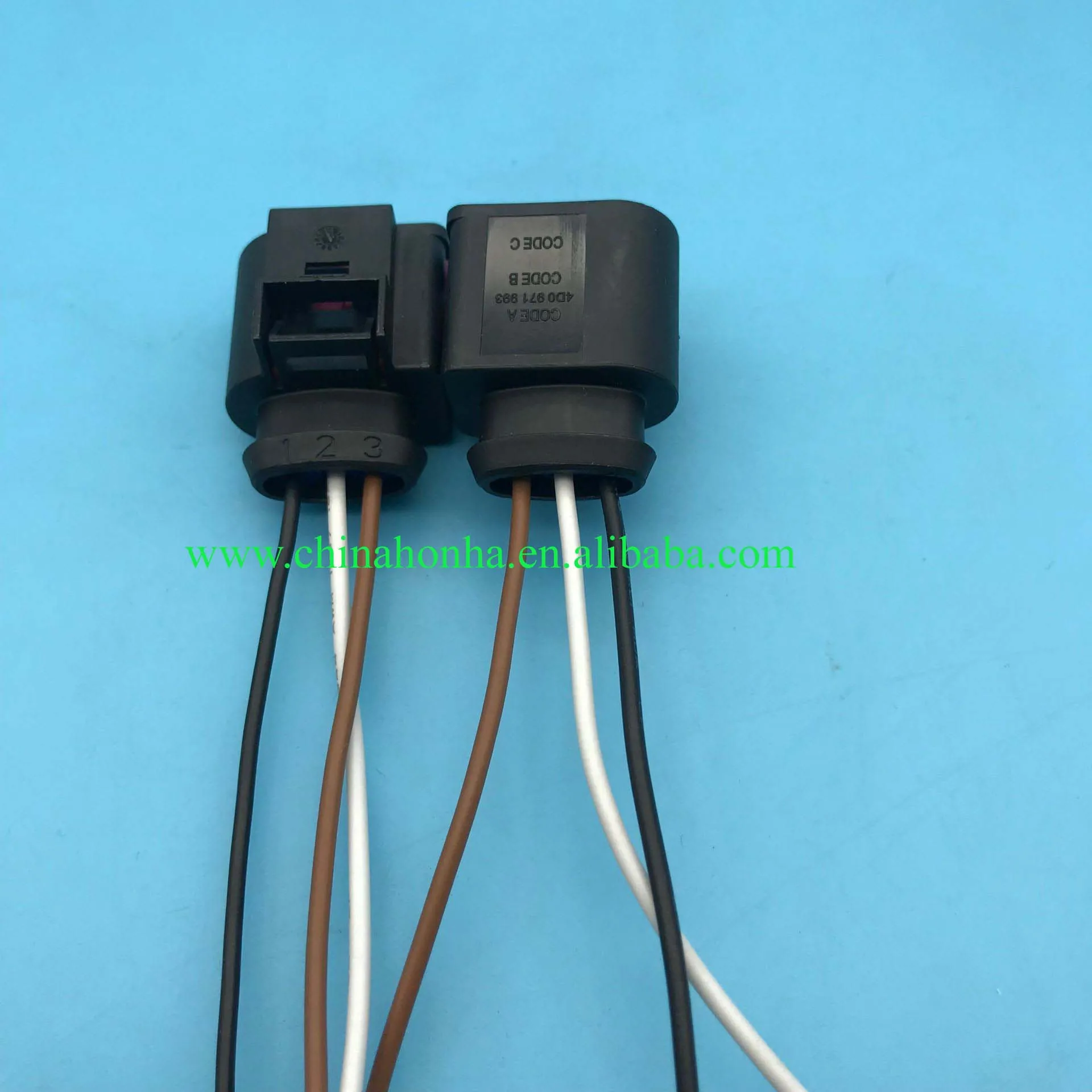 20 pcs 3 контакта автомобильной Топливная рампа Давление датчик; разъем для подключения 4D0971993 - Название цвета: 20 pcs