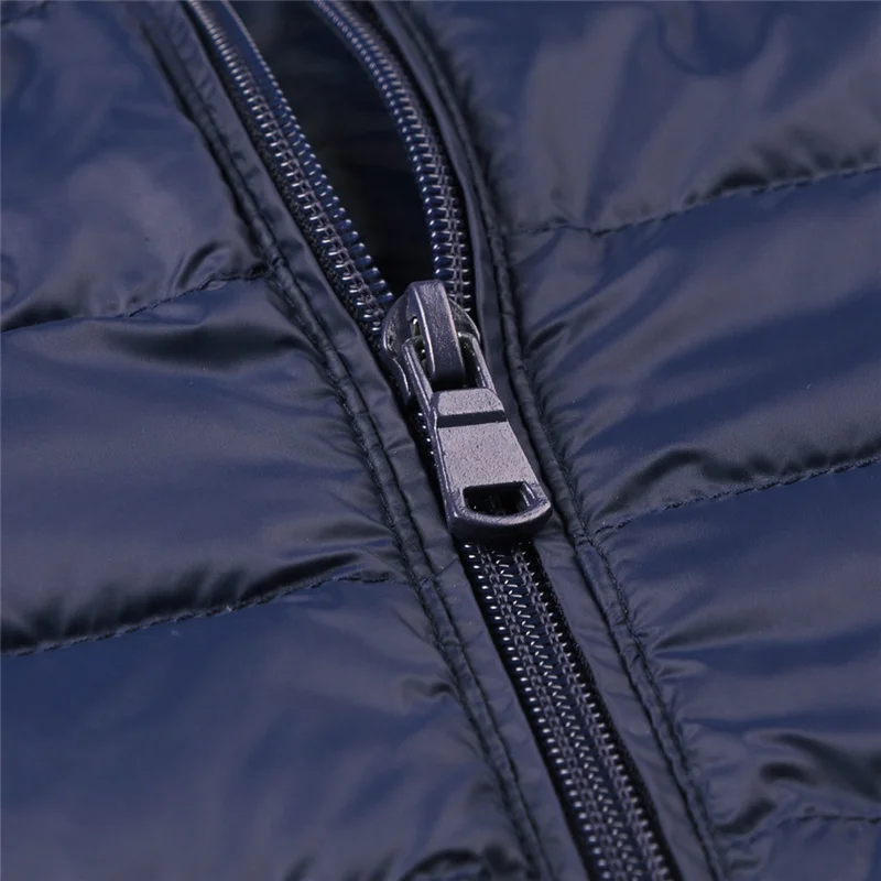 Мужская повседневная куртка на 2019 белом утином пуху Ультралегкая теплая верхняя