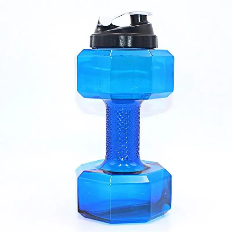 

75 Oz (2.2 L) Dumbbell Shaped Water Bottle | Big Capacity | BPA Free | Flip Top Leak Proof lid