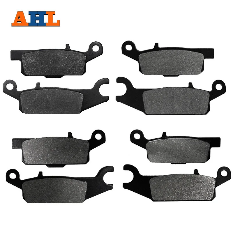 AHL Motorcycle Front and Rear Brake Pads For YAMAHA YFM550 Grizzly