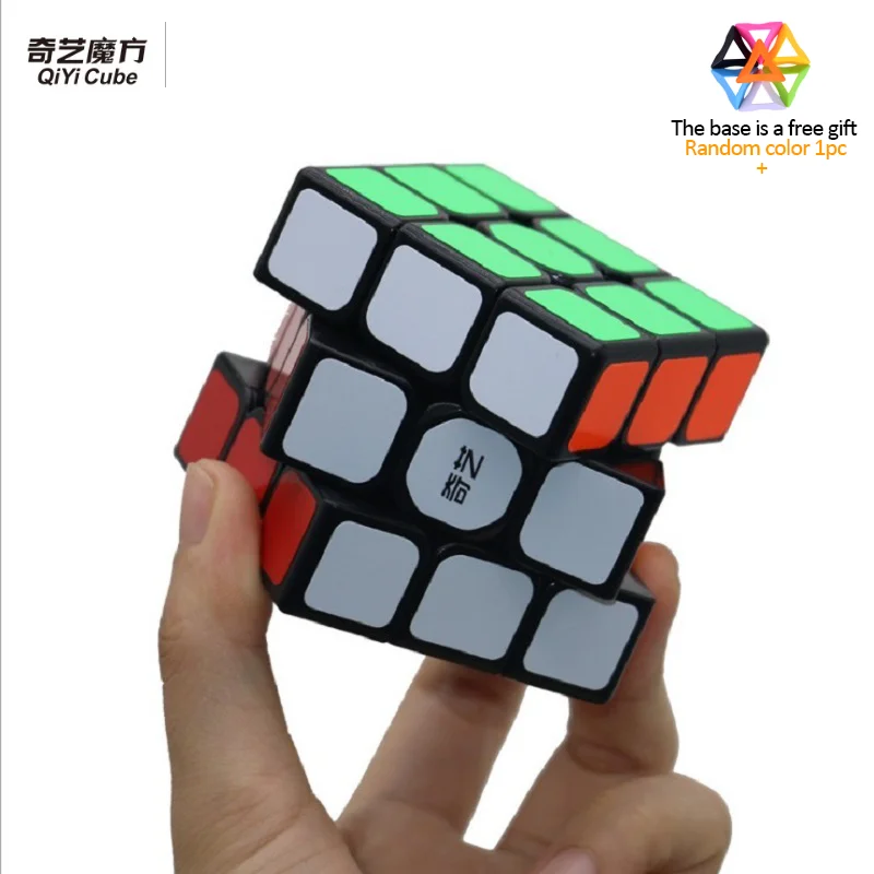 QiYi Профессиональный Кубик Рубика 3x3x3 5,7 см скорость для антистрессовых пазлов Neo Cubo Magico наклейка для детей и взрослых обучающие игрушки