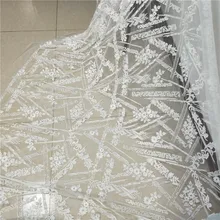 Саржевая блестящая ткань с цветочной вышивкой для свадебного платья, детская одежда, вспомогательная дизайнерская ткань для лоскутного шитья