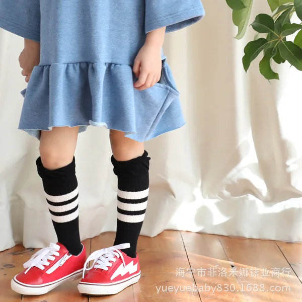 Spring And Autumn New Products Large Flounced Thin Stripes Western Style Men And Women Children Tube Socks