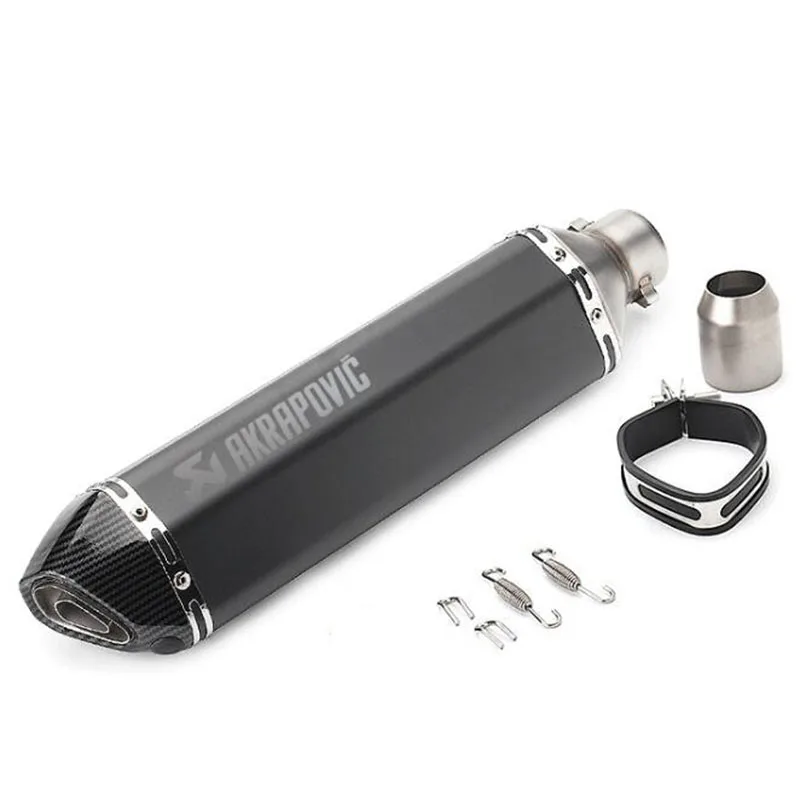 Глушитель для мотоцикла Akrapovic Escape DP Killer для Suzuki для Kawasaki VN800 ForHonda CBF250 Honda KTM 640 для Yamaha FZ6 - Цвет: Синий