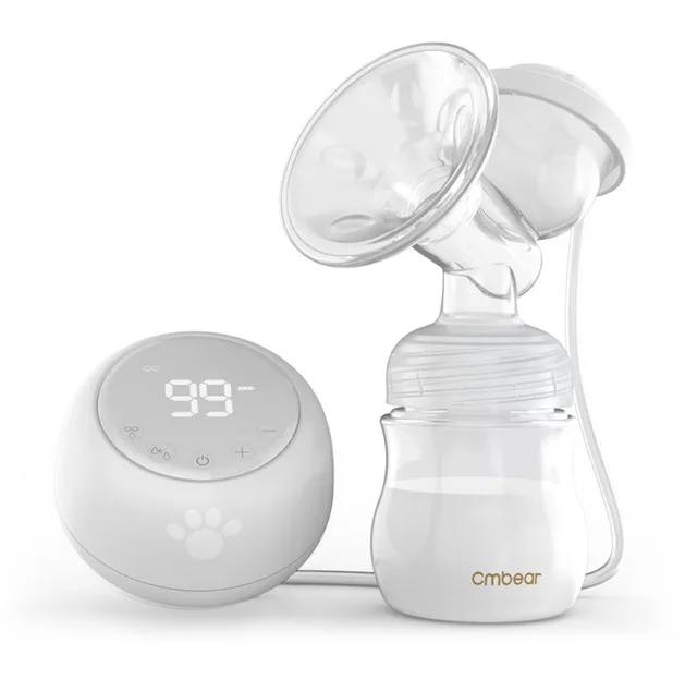 Cmbear двойной Электрический молокоотсос с молочной бутылочкой экстрактор всасывания сосков USB детский насос для увеличения груди грудного вскармливания - Color: single-white