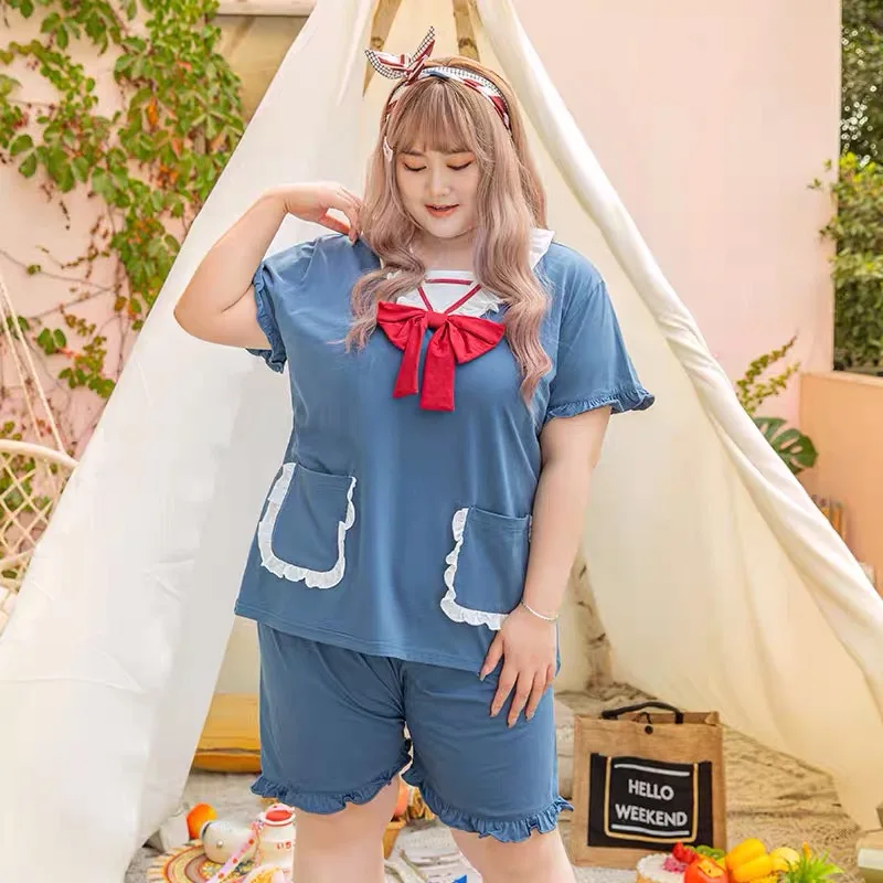 4XL 5XL super king size летние женские туфли в морском стиле для девочек пижамы женщин жира