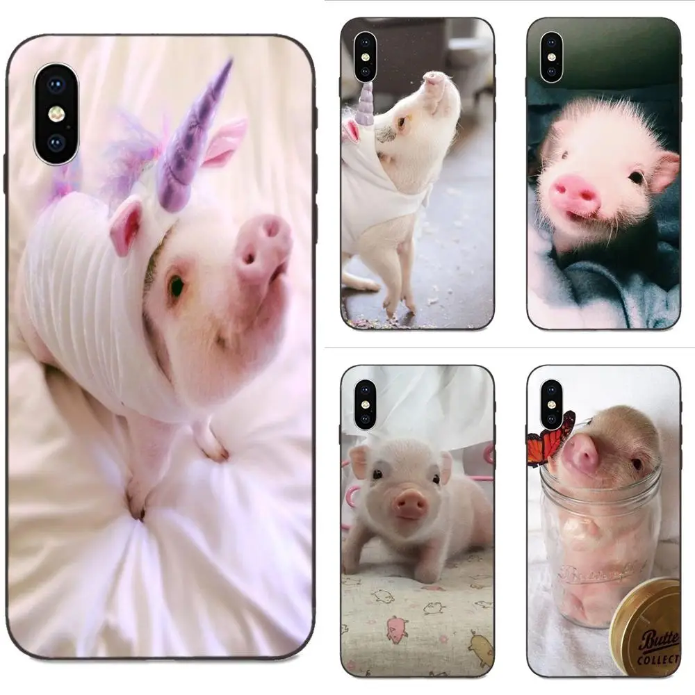 

For Xiaomi Redmi Note 3 3S 4 4A 4X 5 5A 6 6A 7 7A K20 Plus Pro S2 Y2 Y3 Soft Cell Phone Cover Case Mini Pet Pig Small Pig