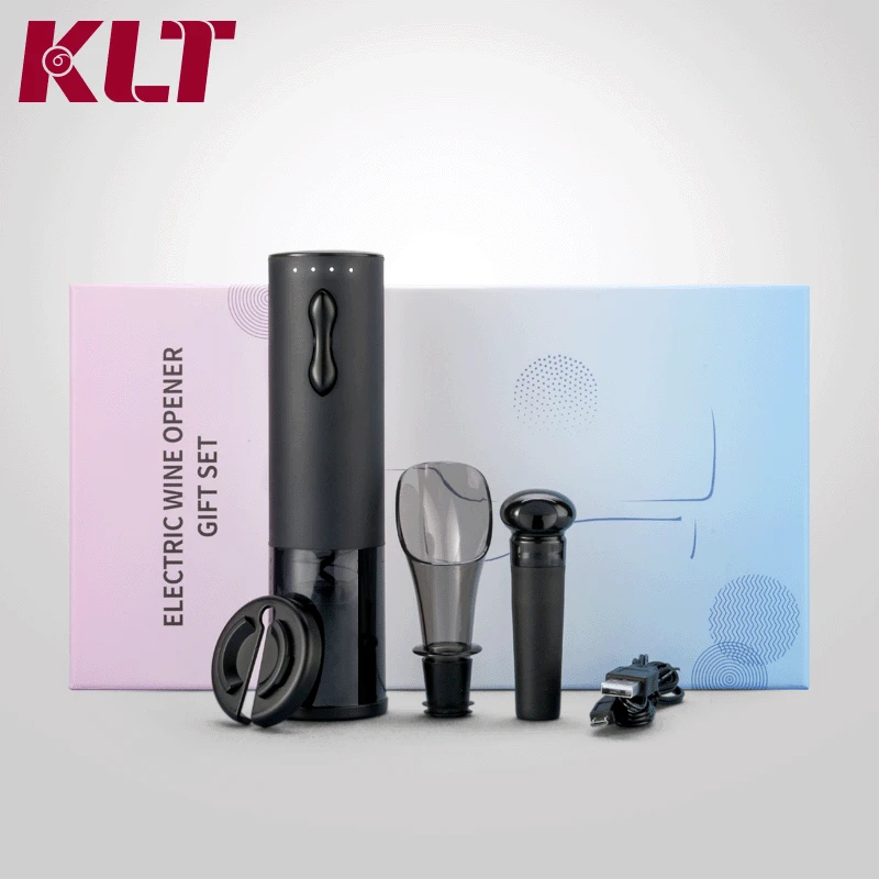 

Ke li diantong Power Remind USB Lithium Rechargeable Multi-functional Four-in-One Corkscrew Set Multifunctional Bottle Opener