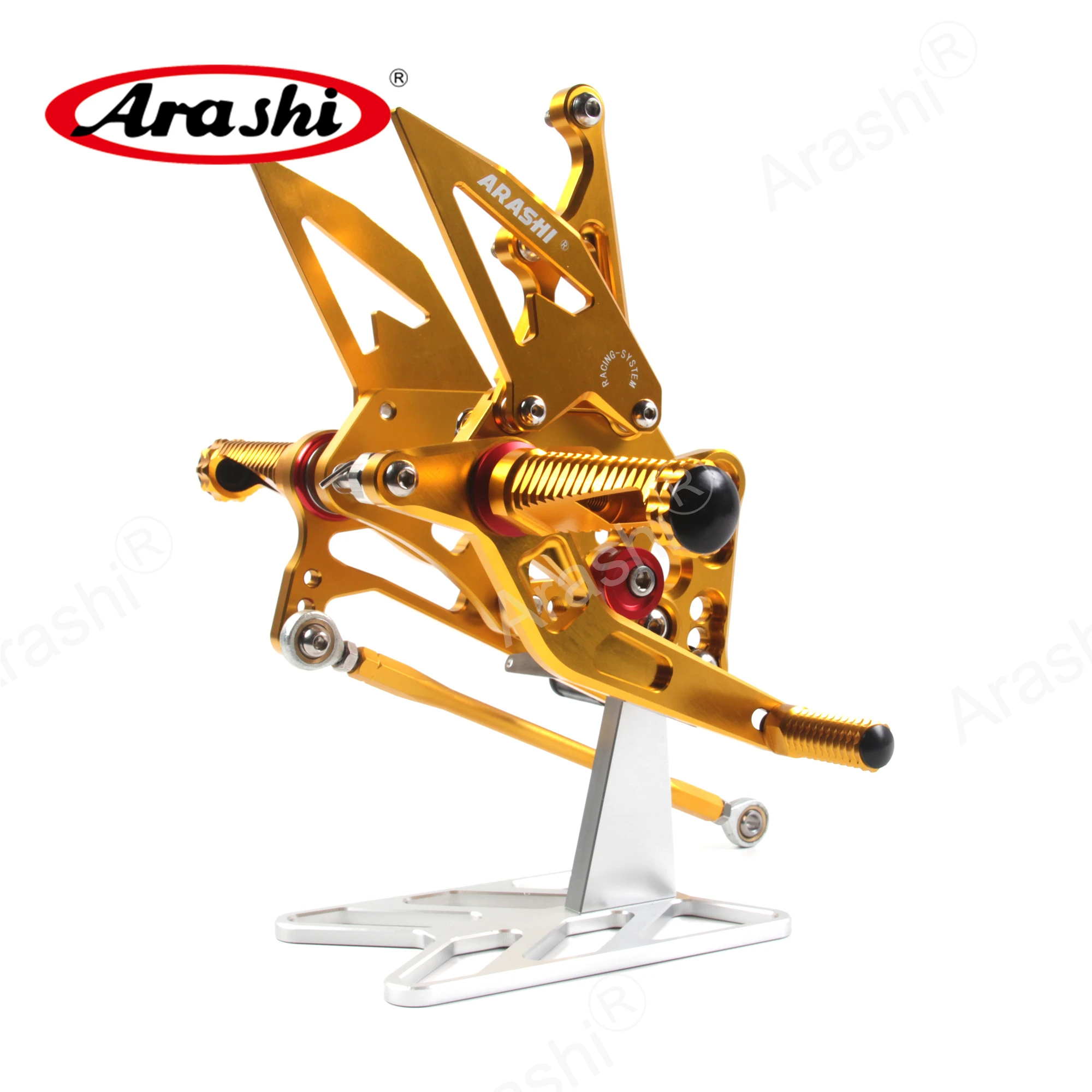 Arashi для SUZUKI GSXR1000 2005 2006 K5 K6 1 комплект ЧПУ Райдер задний Регулируемая подставка ног