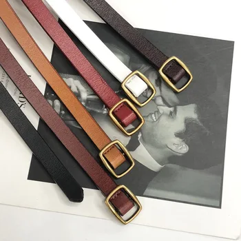 

Hot New Designer Fashion Women's Belts Genuine Leather Brand Straps Female Waistband Pin Buckles Fancy Vintage for Jeans