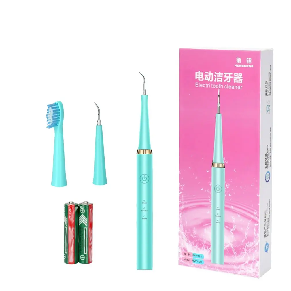 Set B blue Электрический стоматологический инструмент для удаления зубного камня, инструмент для удаления зубного камня, скребок, зубная щетка, инструменты для чистки зубов - Цвет: Set B blue