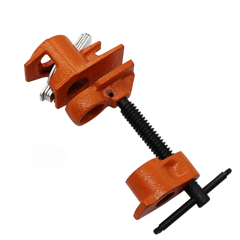 

3/4 Inch Heavy Duty Pipe Clamp Woodworking Wood Gluing Pipe Clamp Pipe Clamp Fixture Carpenter Woodworking Tools Orange