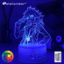 

3d Led Lamp Anime Figure Danganronpa Nagito Komaeda for Kids Bedroom Decoration Night Light Birthday Gift Room Decor Desk Lamps