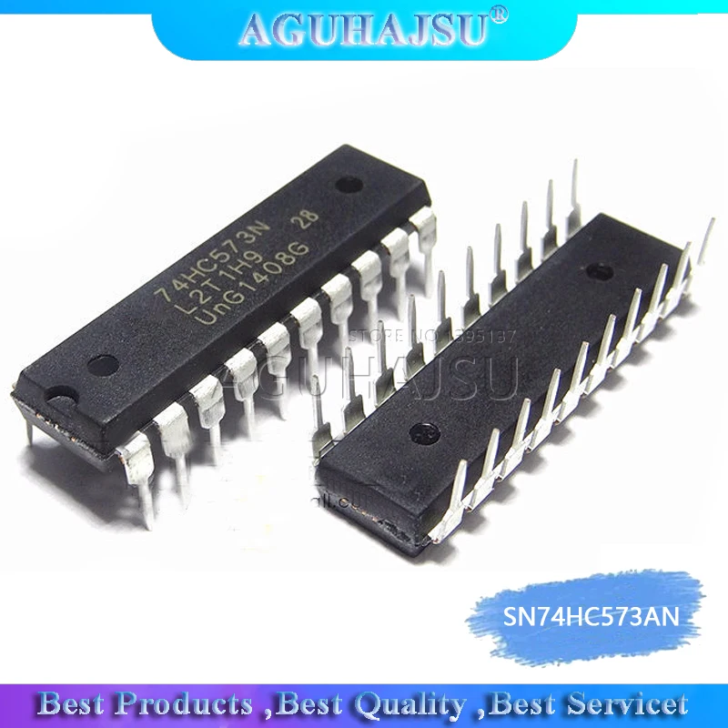 10PCS SN74HC573AN DIP20 HD74HC573P DIP 74HC573AN 74HC573 SN74HC573N DIP-20 new and original IC | Электронные компоненты и