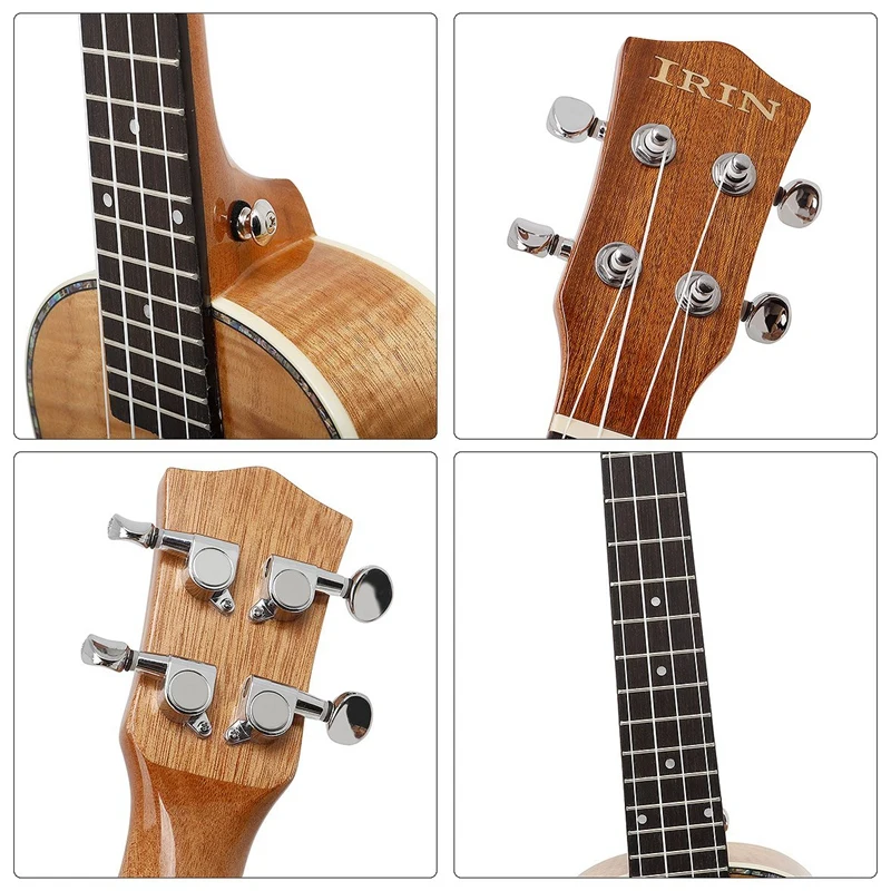 ИРИН 23 дюймов Концерт Гавайская гитара красного дерева Ukelele проектированный деревянный гриф шеи Гавайи 4 строки гитары