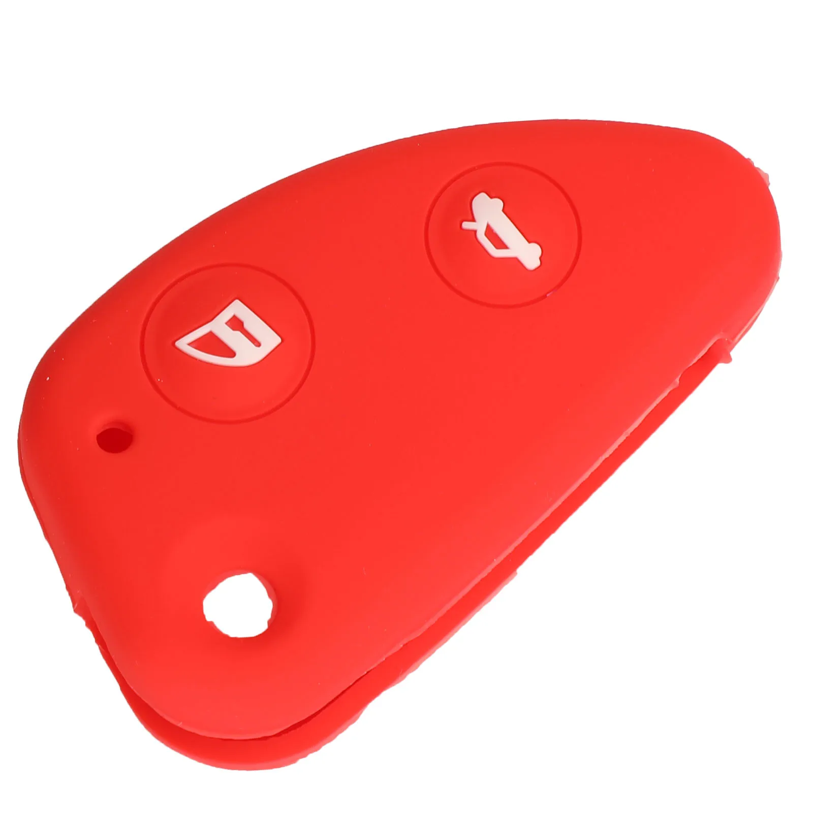 2 Buttons Red Jingyuqin 30 шт 2/3 кнопки силиконовый для ключа автомобиля FOB чехол для Alfa Romeo 147 156 166 GT JTD TS флип дистанционный ключ для автомобиля с куртка - Название цвета: 2 Buttons Red