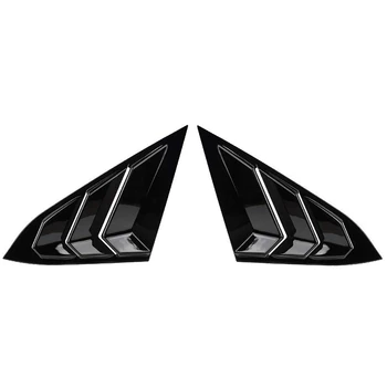 

for Honda 10Th Gen Civic 2016 2017 2018 2019 Rear Side Window Louvers Air Vent Cover Black