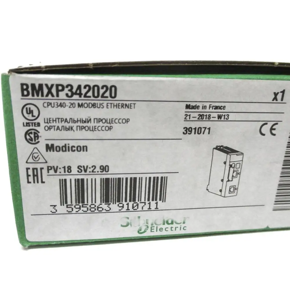Modicon CPU340-20 Modbus Ethernet M340 процессор модуль Ethernet BMXP342020