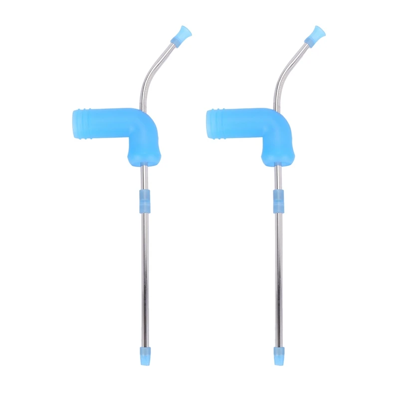 2X Beer Snorkel, Double Beer Snorkel, Beer Dispenser BlueOther Bar