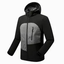 Новая водонепроницаемая флисовая куртка с капюшоном мужская верхняя одежда для пеших прогулок термальная тек флисовая Лыжная Рыбалка альпинистская одежда