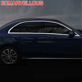 

Auto Window Trunk Rear Panels Foot Pedal Automobile Decorative Chromium Car Styling Protecter 18 19 FOR Mercedes Benz C Class