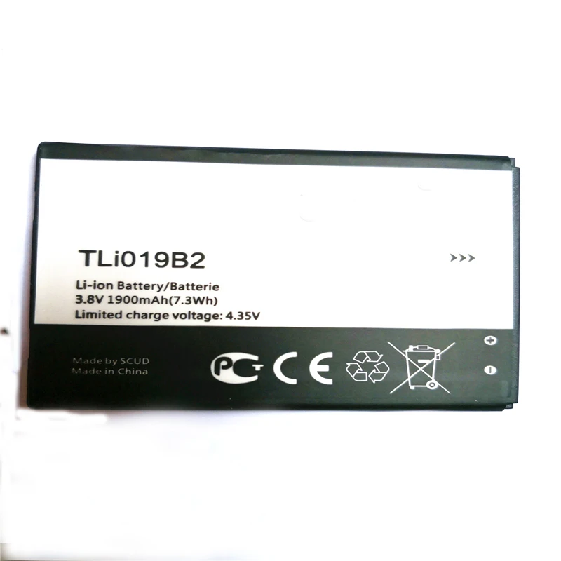 Высокое качество Новые TLI019B1 TLi019B2 1900 мА/ч Батарея для ALCATEL one touch C7 OT-7041 7041D с