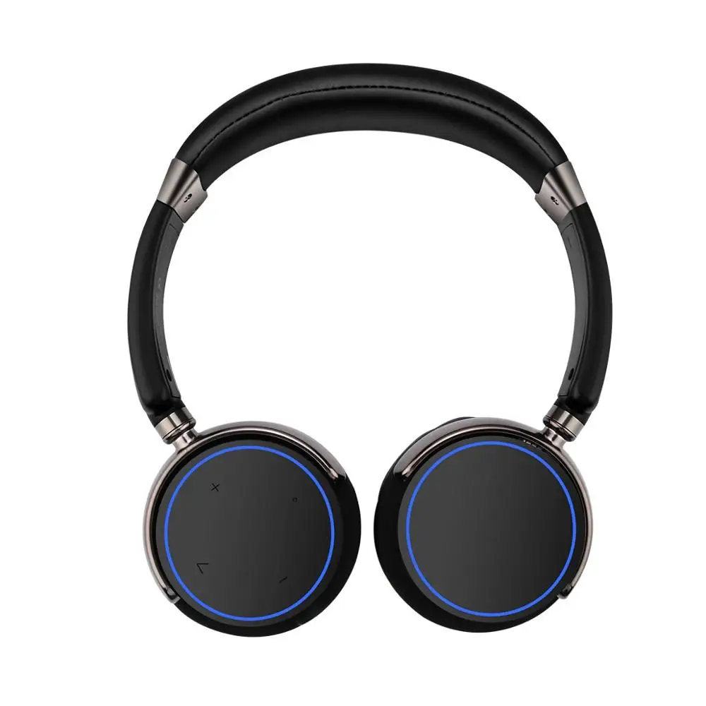 Black Blue Ohmyta стерео спортивные Bluetooth наушники двойная функция Проводная/Беспроводная игровая гарнитура для телефонов и музыки с микрофоном - Цвет: Black Blue
