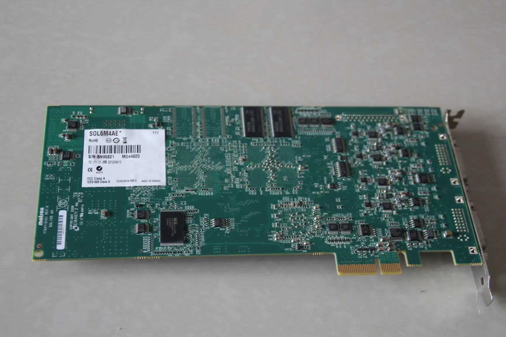 SOL6M4AEM85A Y7247-0101 REV. A