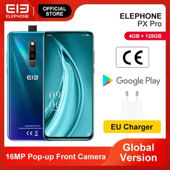 Перейти на Алиэкспресс и купить PX Pro смартфон 4 Гб 128 ГБ Helio P70 Восьмиядерный 6,53 ''FHD + экран 48 Мп задняя камера 16 МП Выдвижная фронтальная камера Беспроводная зарядка NFC