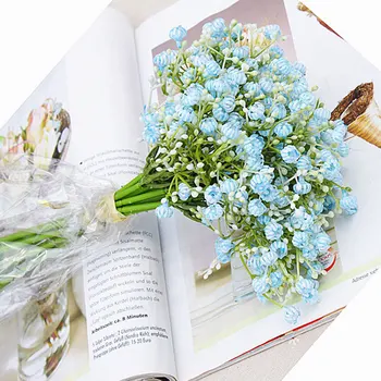 

Artificial Silk Flower Wedding Gypsophila Bouquet Bridesmaids Artificial Flowers House restaurant office Decor garden Photo prop