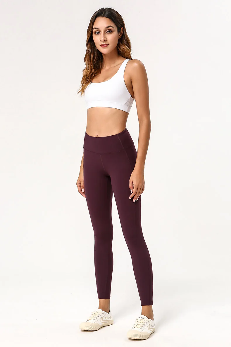 Штаны для йоги с карманами, спортивные тренировочные леггинсы для спортзала, эластичные высококачественные спортивные колготки, женские леггинсы