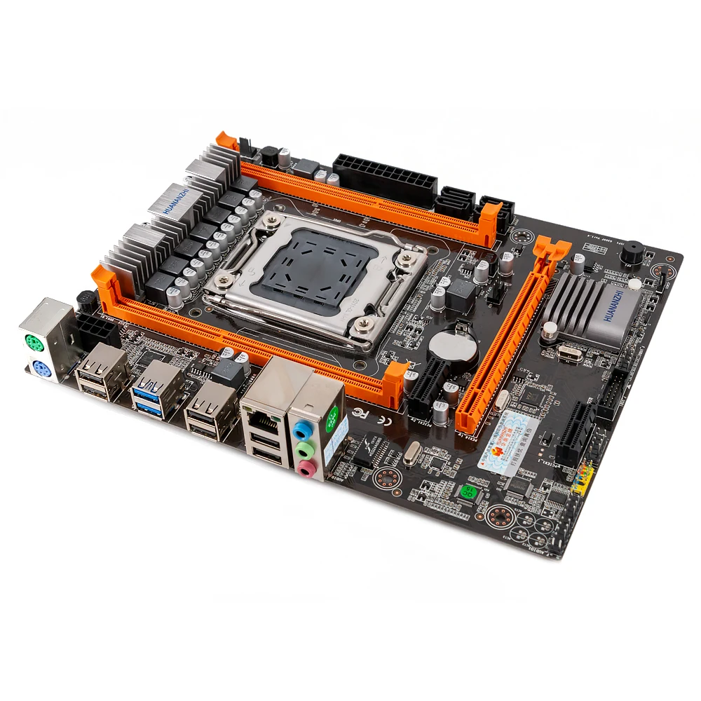 Huanan Zhi X79-4M материнская плата для Intel X79 LGA 2011 DDR3 32 Гб SATA2 USB2.0 M-ATX LGA2011 материнская плата
