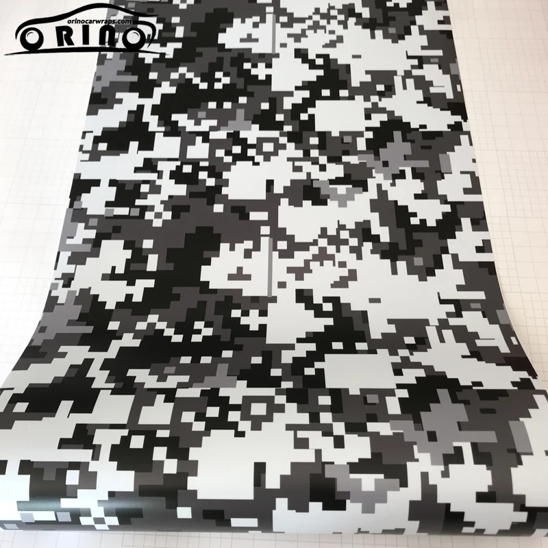 Digital Black White Vinyl Film Sticker-5