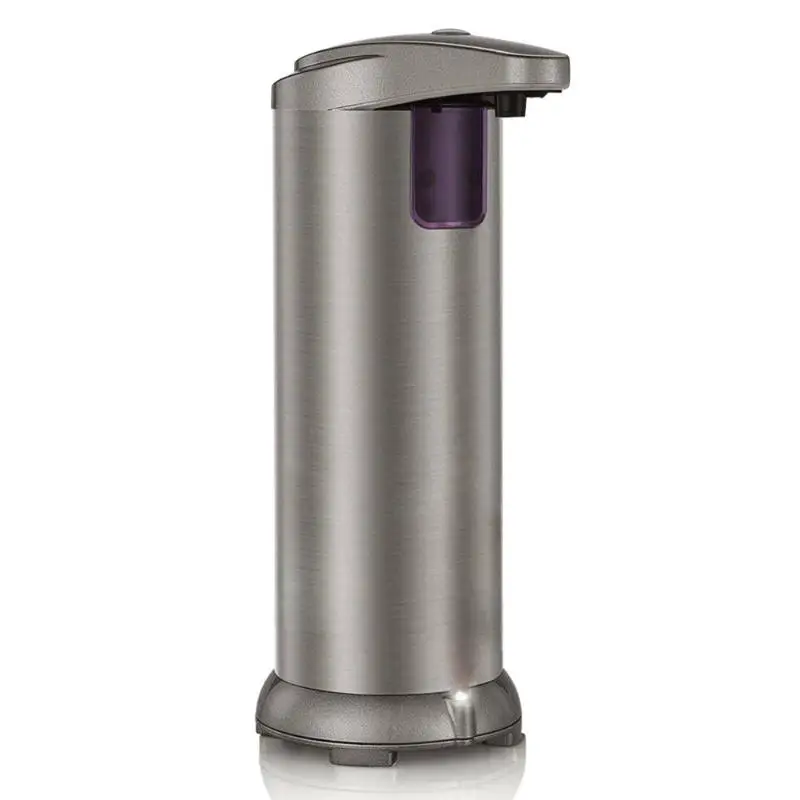 280ML Automatic fluid Soap Dispenser Stainless Steel Sensor Soap Dispenser Pump Shower Soap Bottle for Bath Washroom Kitchen