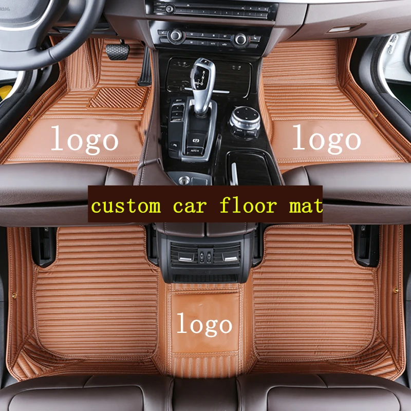 Изготовленные на заказ автомобильные коврики 3 ряда для 2008- Chrysler Grand Voyager 2009 2010 2012 2013 ковры