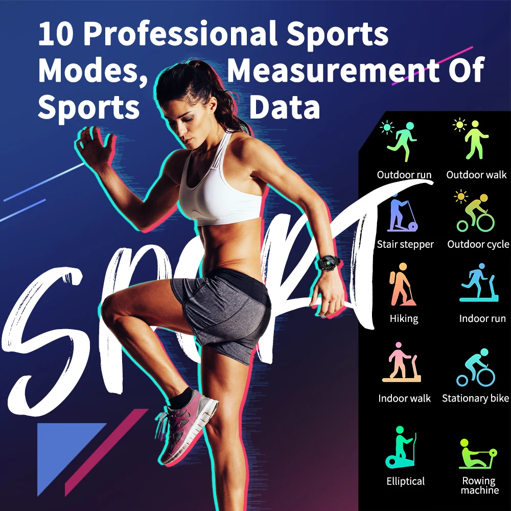 Inteligente de Fitness Monitoramento da Freqüência Cardíaca para Android Ip68 à Prova Novo Lokmat Esporte Relógio Rastreador Ataque 2 Bluetooth Dip68 Água Relógios Ios - Image 5